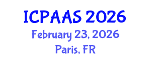 International Conference on Political and Administrative Sciences (ICPAAS) February 23, 2026 - Paris, France International Conference on Political and Administrative Sciences (ICPAAS) February 23, 2026 - Paris, France