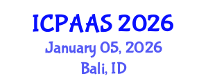 International Conference on Political and Administrative Sciences (ICPAAS) January 05, 2026 - Bali, Indonesia International Conference on Political and Administrative Sciences (ICPAAS) January 05, 2026 - Bali, Indonesia