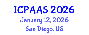 International Conference on Political and Administrative Sciences (ICPAAS) January 12, 2026 - San Diego, United States International Conference on Political and Administrative Sciences (ICPAAS) January 12, 2026 - San Diego, United States