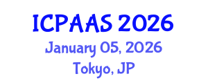 International Conference on Political and Administrative Sciences (ICPAAS) January 05, 2026 - Tokyo, Japan International Conference on Political and Administrative Sciences (ICPAAS) January 05, 2026 - Tokyo, Japan