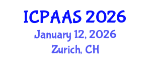 International Conference on Political and Administrative Sciences (ICPAAS) January 12, 2026 - Zurich, Switzerland International Conference on Political and Administrative Sciences (ICPAAS) January 12, 2026 - Zurich, Switzerland