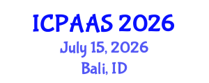 International Conference on Political and Administrative Sciences (ICPAAS) July 15, 2026 - Bali, Indonesia International Conference on Political and Administrative Sciences (ICPAAS) July 15, 2026 - Bali, Indonesia