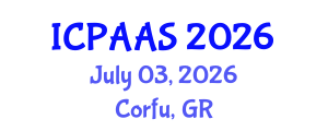 International Conference on Political and Administrative Sciences (ICPAAS) July 03, 2026 - Corfu, Greece International Conference on Political and Administrative Sciences (ICPAAS) July 03, 2026 - Corfu, Greece