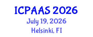International Conference on Political and Administrative Sciences (ICPAAS) July 19, 2026 - Helsinki, Finland International Conference on Political and Administrative Sciences (ICPAAS) July 19, 2026 - Helsinki, Finland