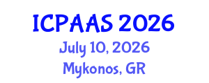 International Conference on Political and Administrative Sciences (ICPAAS) July 10, 2026 - Mykonos, Greece International Conference on Political and Administrative Sciences (ICPAAS) July 10, 2026 - Mykonos, Greece
