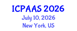 International Conference on Political and Administrative Sciences (ICPAAS) July 10, 2026 - New York, United States International Conference on Political and Administrative Sciences (ICPAAS) July 10, 2026 - New York, United States