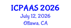 International Conference on Political and Administrative Sciences (ICPAAS) July 12, 2026 - Ottawa, Canada International Conference on Political and Administrative Sciences (ICPAAS) July 12, 2026 - Ottawa, Canada
