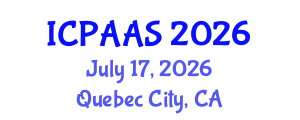 International Conference on Political and Administrative Sciences (ICPAAS) July 17, 2026 - Quebec City, Canada International Conference on Political and Administrative Sciences (ICPAAS) July 17, 2026 - Quebec City, Canada