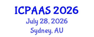 International Conference on Political and Administrative Sciences (ICPAAS) July 28, 2026 - Sydney, Australia International Conference on Political and Administrative Sciences (ICPAAS) July 28, 2026 - Sydney, Australia