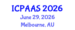International Conference on Political and Administrative Sciences (ICPAAS) June 29, 2026 - Melbourne, Australia International Conference on Political and Administrative Sciences (ICPAAS) June 29, 2026 - Melbourne, Australia