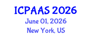 International Conference on Political and Administrative Sciences (ICPAAS) June 01, 2026 - New York, United States