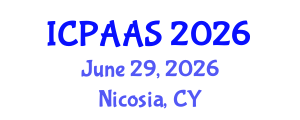 International Conference on Political and Administrative Sciences (ICPAAS) June 29, 2026 - Nicosia, Cyprus