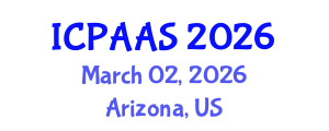 International Conference on Political and Administrative Sciences (ICPAAS) March 02, 2026 - Arizona, United States International Conference on Political and Administrative Sciences (ICPAAS) March 02, 2026 - Arizona, United States