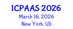 International Conference on Political and Administrative Sciences (ICPAAS) March 16, 2026 - New York, United States