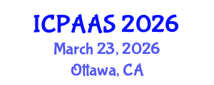 International Conference on Political and Administrative Sciences (ICPAAS) March 23, 2026 - Ottawa, Canada International Conference on Political and Administrative Sciences (ICPAAS) March 23, 2026 - Ottawa, Canada