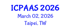 International Conference on Political and Administrative Sciences (ICPAAS) March 02, 2026 - Taipei, Taiwan International Conference on Political and Administrative Sciences (ICPAAS) March 02, 2026 - Taipei, Taiwan