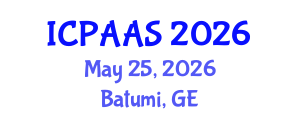 International Conference on Political and Administrative Sciences (ICPAAS) May 25, 2026 - Batumi, Georgia International Conference on Political and Administrative Sciences (ICPAAS) May 25, 2026 - Batumi, Georgia
