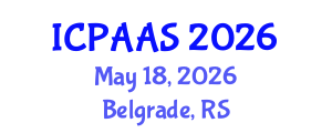 International Conference on Political and Administrative Sciences (ICPAAS) May 18, 2026 - Belgrade, Serbia