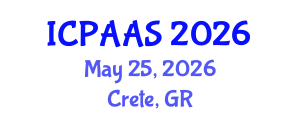 International Conference on Political and Administrative Sciences (ICPAAS) May 25, 2026 - Crete, Greece International Conference on Political and Administrative Sciences (ICPAAS) May 25, 2026 - Crete, Greece
