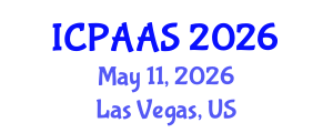 International Conference on Political and Administrative Sciences (ICPAAS) May 11, 2026 - Las Vegas, United States International Conference on Political and Administrative Sciences (ICPAAS) May 11, 2026 - Las Vegas, United States