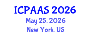 International Conference on Political and Administrative Sciences (ICPAAS) May 25, 2026 - New York, United States