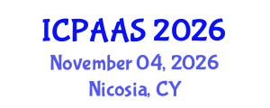 International Conference on Political and Administrative Sciences (ICPAAS) November 04, 2026 - Nicosia, Cyprus International Conference on Political and Administrative Sciences (ICPAAS) November 04, 2026 - Nicosia, Cyprus