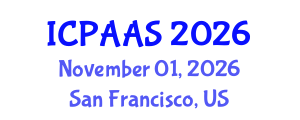 International Conference on Political and Administrative Sciences (ICPAAS) November 01, 2026 - San Francisco, United States International Conference on Political and Administrative Sciences (ICPAAS) November 01, 2026 - San Francisco, United States