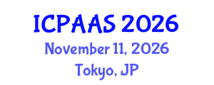 International Conference on Political and Administrative Sciences (ICPAAS) November 11, 2026 - Tokyo, Japan International Conference on Political and Administrative Sciences (ICPAAS) November 11, 2026 - Tokyo, Japan