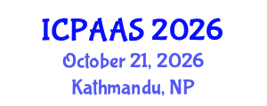 International Conference on Political and Administrative Sciences (ICPAAS) October 21, 2026 - Kathmandu, Nepal International Conference on Political and Administrative Sciences (ICPAAS) October 21, 2026 - Kathmandu, Nepal