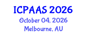 International Conference on Political and Administrative Sciences (ICPAAS) October 04, 2026 - Melbourne, Australia International Conference on Political and Administrative Sciences (ICPAAS) October 04, 2026 - Melbourne, Australia