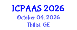 International Conference on Political and Administrative Sciences (ICPAAS) October 04, 2026 - Tbilisi, Georgia International Conference on Political and Administrative Sciences (ICPAAS) October 04, 2026 - Tbilisi, Georgia