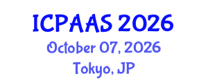 International Conference on Political and Administrative Sciences (ICPAAS) October 07, 2026 - Tokyo, Japan International Conference on Political and Administrative Sciences (ICPAAS) October 07, 2026 - Tokyo, Japan