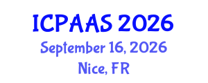 International Conference on Political and Administrative Sciences (ICPAAS) September 16, 2026 - Nice, France International Conference on Political and Administrative Sciences (ICPAAS) September 16, 2026 - Nice, France