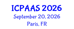 International Conference on Political and Administrative Sciences (ICPAAS) September 20, 2026 - Paris, France International Conference on Political and Administrative Sciences (ICPAAS) September 20, 2026 - Paris, France