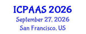 International Conference on Political and Administrative Sciences (ICPAAS) September 27, 2026 - San Francisco, United States International Conference on Political and Administrative Sciences (ICPAAS) September 27, 2026 - San Francisco, United States