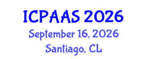 International Conference on Political and Administrative Sciences (ICPAAS) September 16, 2026 - Santiago, Chile International Conference on Political and Administrative Sciences (ICPAAS) September 16, 2026 - Santiago, Chile