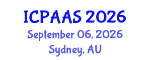 International Conference on Political and Administrative Sciences (ICPAAS) September 06, 2026 - Sydney, Australia International Conference on Political and Administrative Sciences (ICPAAS) September 06, 2026 - Sydney, Australia