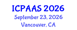 International Conference on Political and Administrative Sciences (ICPAAS) September 23, 2026 - Vancouver, Canada International Conference on Political and Administrative Sciences (ICPAAS) September 23, 2026 - Vancouver, Canada