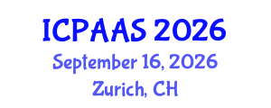 International Conference on Political and Administrative Sciences (ICPAAS) September 16, 2026 - Zurich, Switzerland International Conference on Political and Administrative Sciences (ICPAAS) September 16, 2026 - Zurich, Switzerland