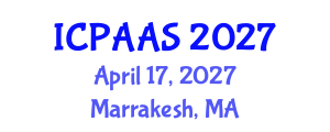 International Conference on Political and Administrative Sciences (ICPAAS) April 17, 2027 - Marrakesh, Morocco International Conference on Political and Administrative Sciences (ICPAAS) April 17, 2027 - Marrakesh, Morocco