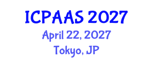 International Conference on Political and Administrative Sciences (ICPAAS) April 22, 2027 - Tokyo, Japan