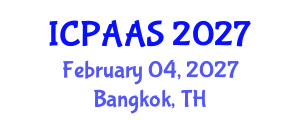 International Conference on Political and Administrative Sciences (ICPAAS) February 04, 2027 - Bangkok, Thailand International Conference on Political and Administrative Sciences (ICPAAS) February 04, 2027 - Bangkok, Thailand