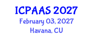 International Conference on Political and Administrative Sciences (ICPAAS) February 03, 2027 - Havana, Cuba International Conference on Political and Administrative Sciences (ICPAAS) February 03, 2027 - Havana, Cuba