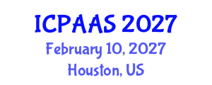International Conference on Political and Administrative Sciences (ICPAAS) February 10, 2027 - Houston, United States International Conference on Political and Administrative Sciences (ICPAAS) February 10, 2027 - Houston, United States