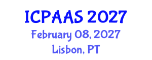 International Conference on Political and Administrative Sciences (ICPAAS) February 08, 2027 - Lisbon, Portugal