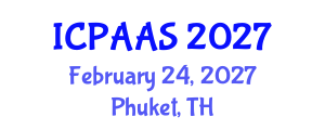 International Conference on Political and Administrative Sciences (ICPAAS) February 24, 2027 - Phuket, Thailand International Conference on Political and Administrative Sciences (ICPAAS) February 24, 2027 - Phuket, Thailand