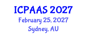 International Conference on Political and Administrative Sciences (ICPAAS) February 25, 2027 - Sydney, Australia International Conference on Political and Administrative Sciences (ICPAAS) February 25, 2027 - Sydney, Australia