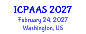 International Conference on Political and Administrative Sciences (ICPAAS) February 24, 2027 - Washington, United States International Conference on Political and Administrative Sciences (ICPAAS) February 24, 2027 - Washington, United States