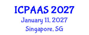 International Conference on Political and Administrative Sciences (ICPAAS) January 11, 2027 - Singapore, Singapore International Conference on Political and Administrative Sciences (ICPAAS) January 11, 2027 - Singapore, Singapore