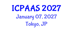 International Conference on Political and Administrative Sciences (ICPAAS) January 07, 2027 - Tokyo, Japan